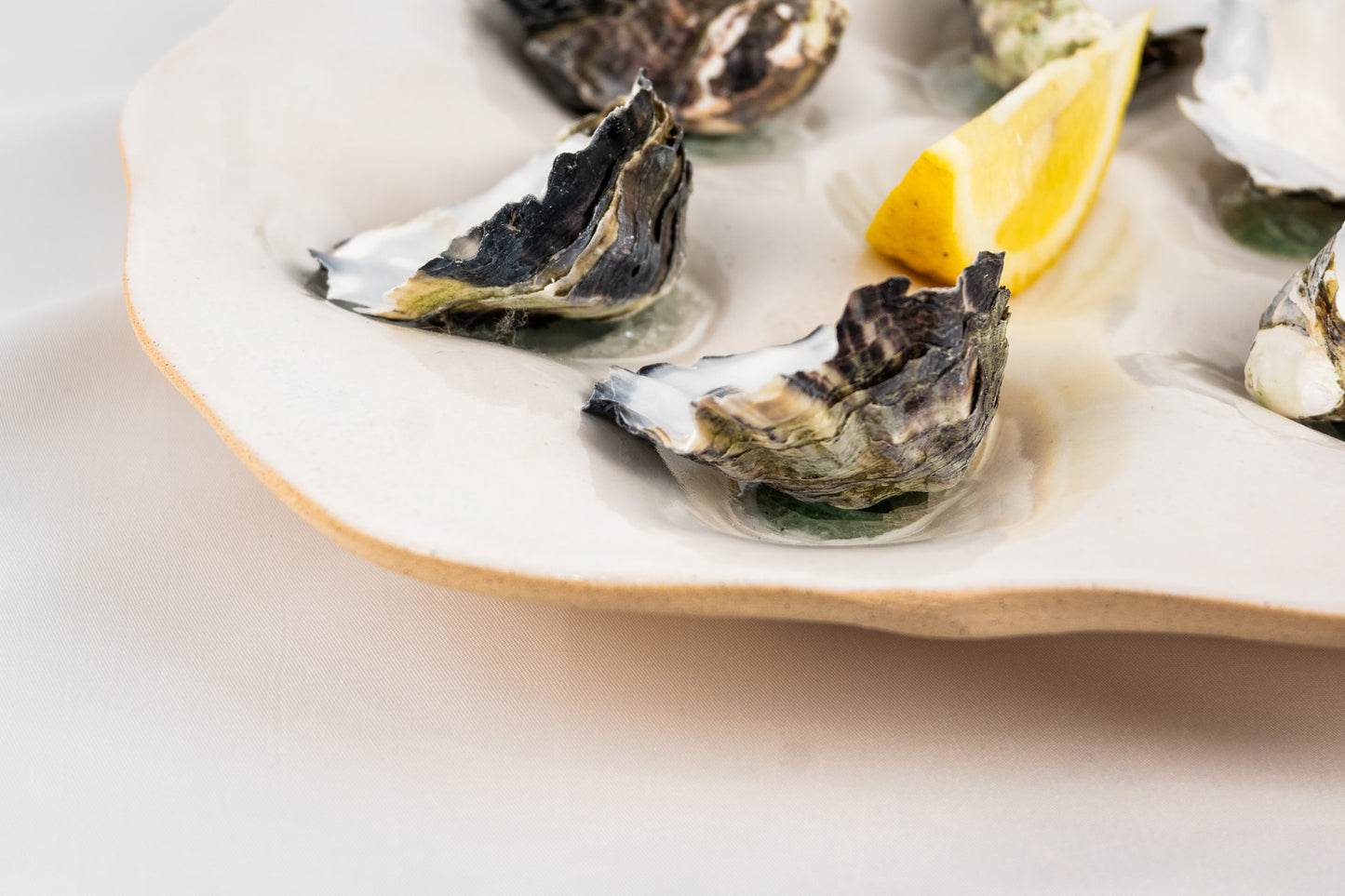 White Glazed Oyster Platter (12) dozen