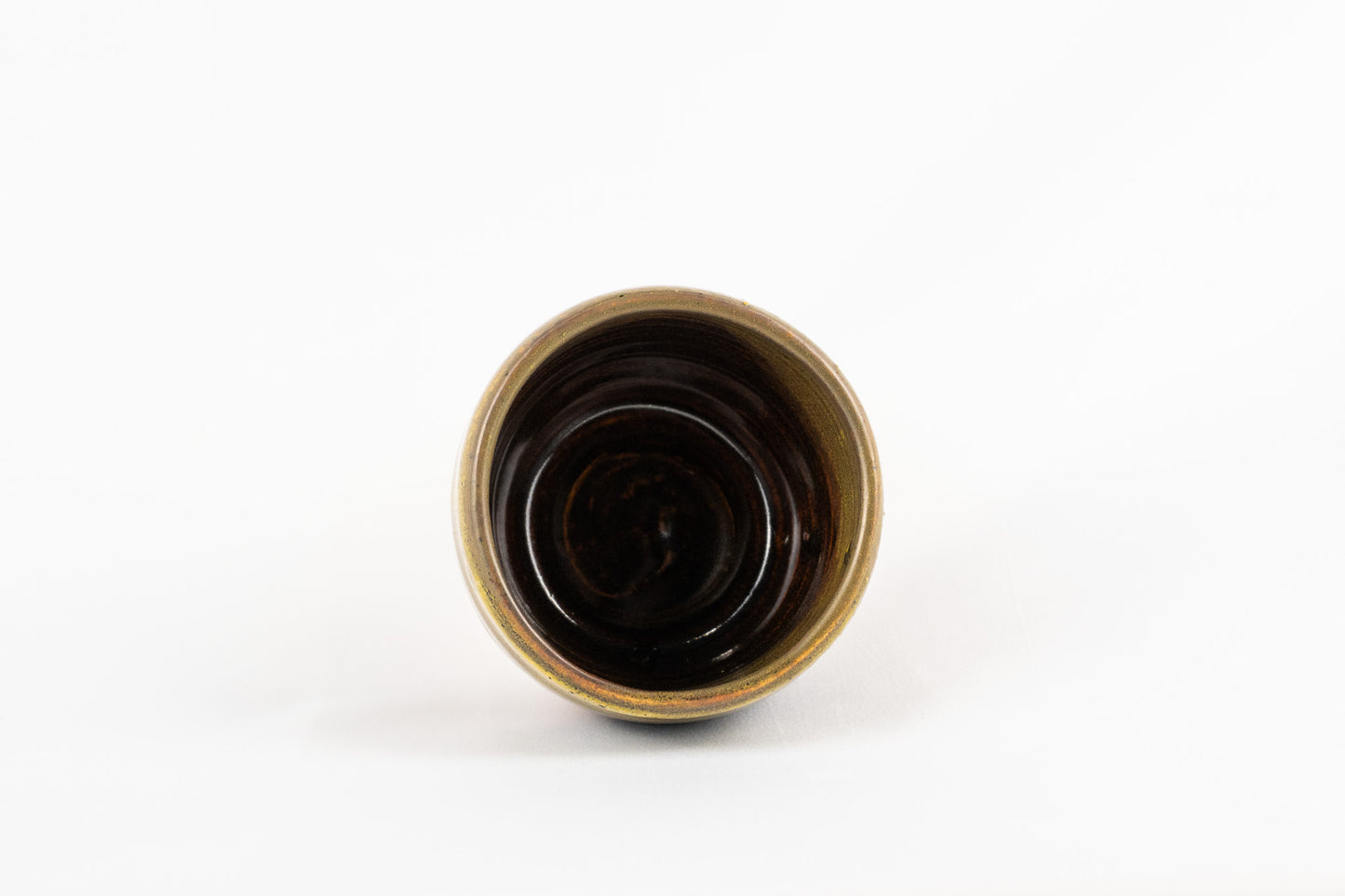 Brown tiger glazed mug/container/small bowl