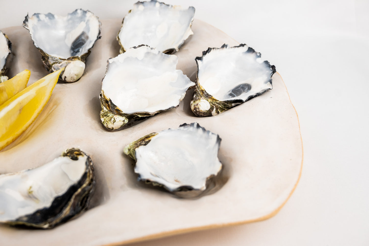 White Glazed Oyster Platter (12) dozen