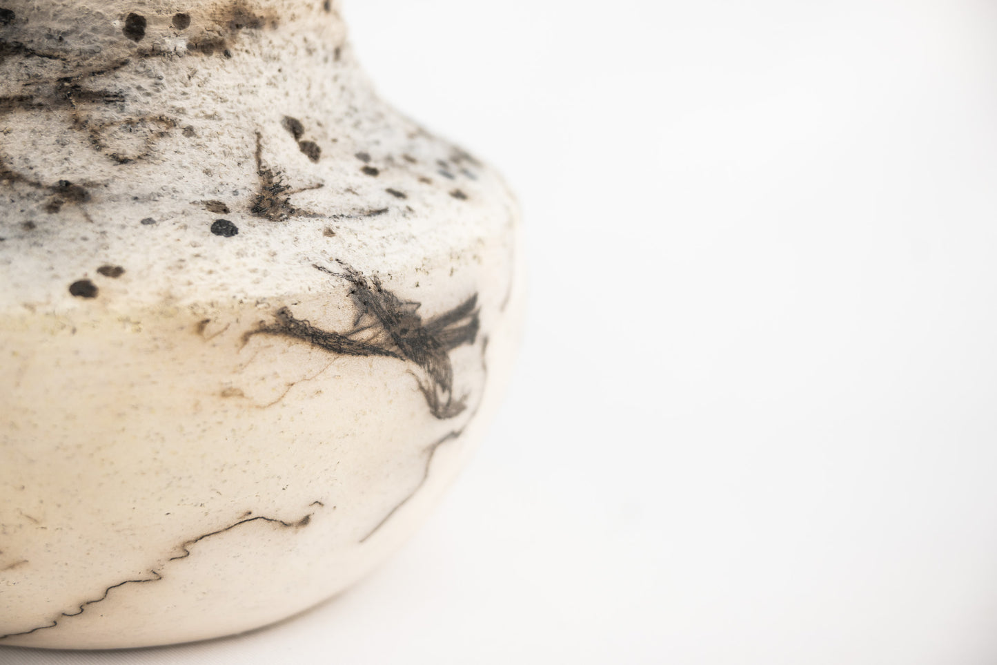 Naked Raku fired vase