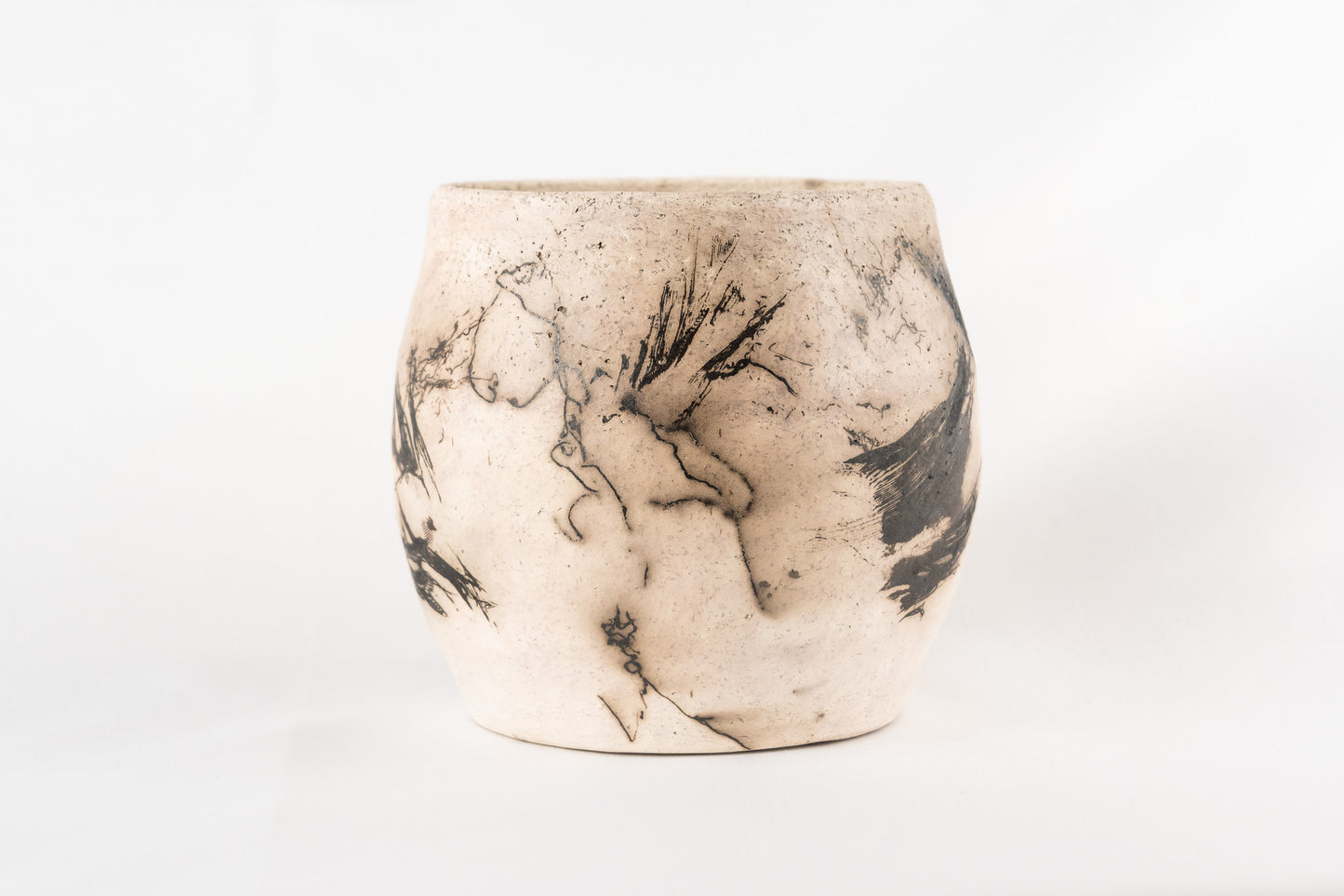 Naked Raku vase (round)
