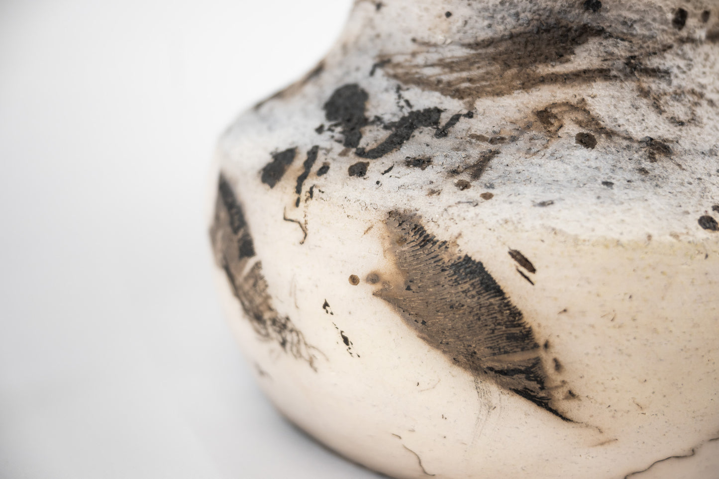 Naked Raku fired vase