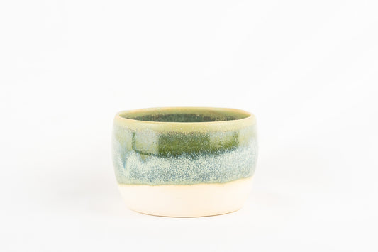Multi Layered Pistachio coloured Glaze with a hint of Blue Bowl.
