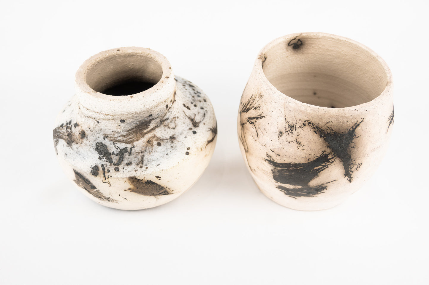 Naked Raku fired vase
