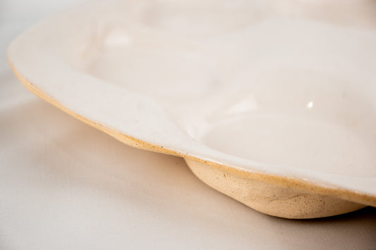 Entertaining platter in White Glaze