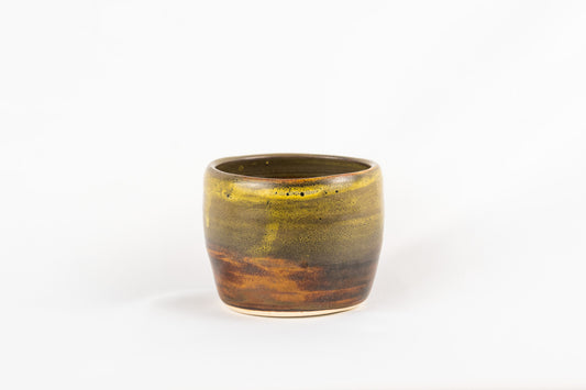 Brown tiger glazed mug/container/small bowl